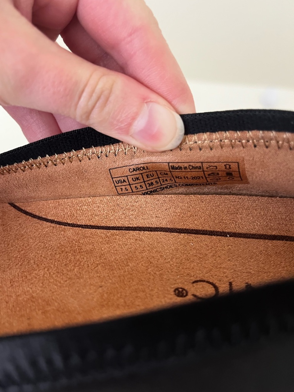 Vionic Black Women's Slip-On Ballet Flats - Picture 5 of 5